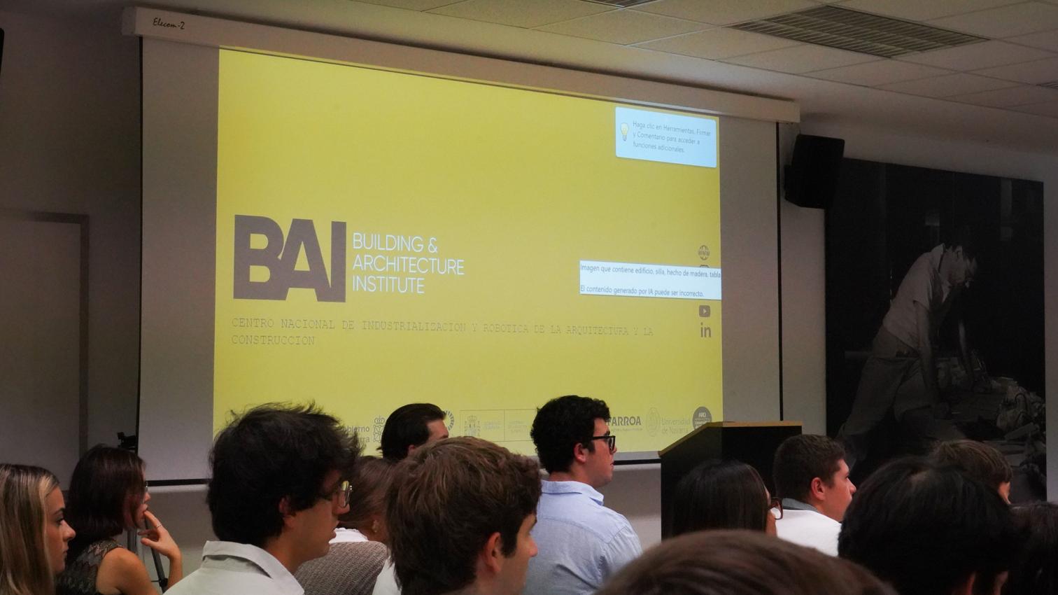 Así ha sido la masterclass de BAI en la ETSAUNAV