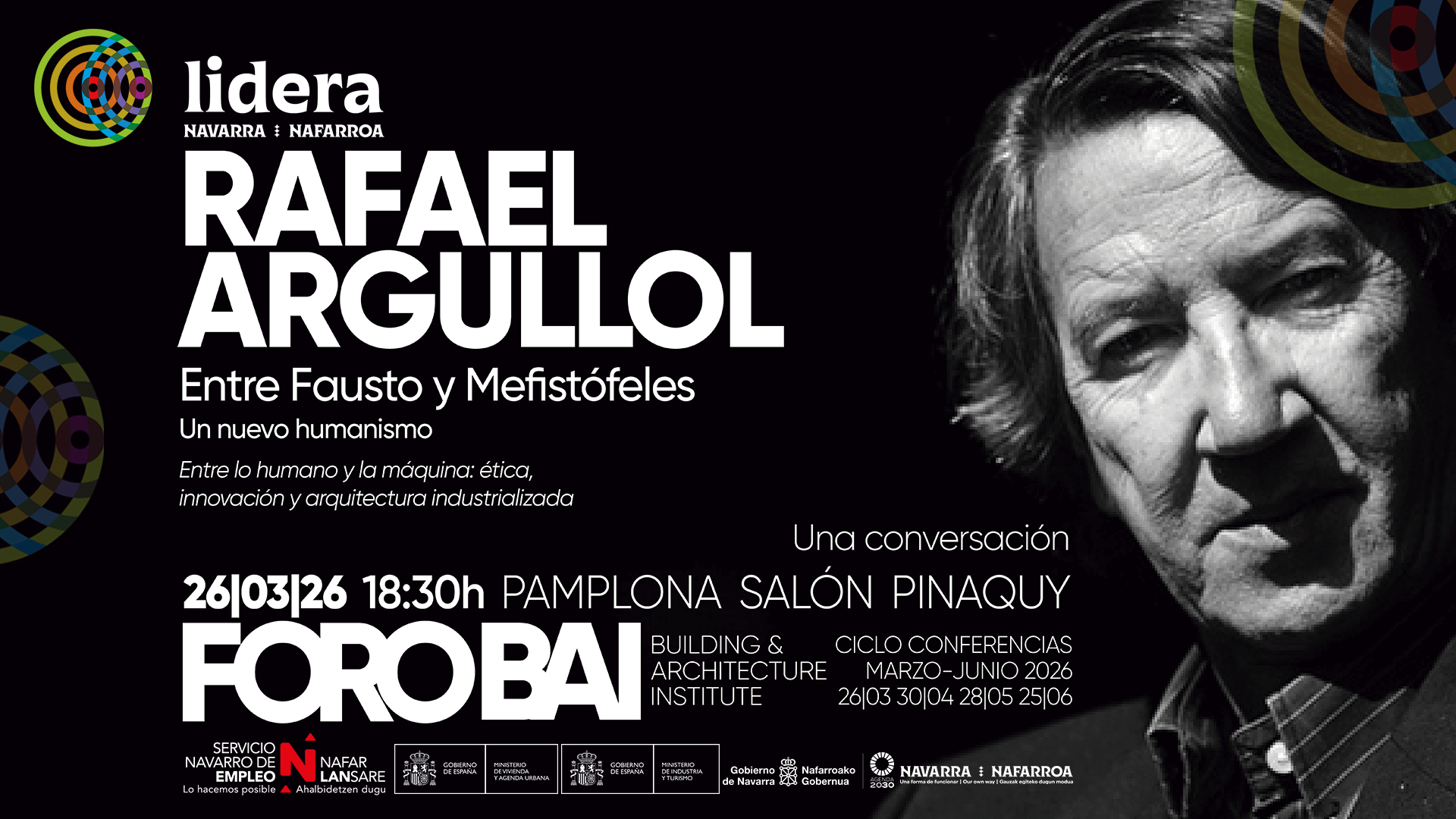 Rafael Argullol inaugura FORO BAI 2026