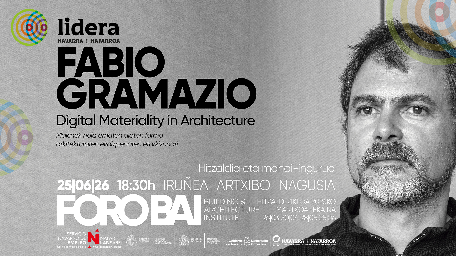 FORO BAI 2026ko azken hitzaldia: Fabio Gramazio