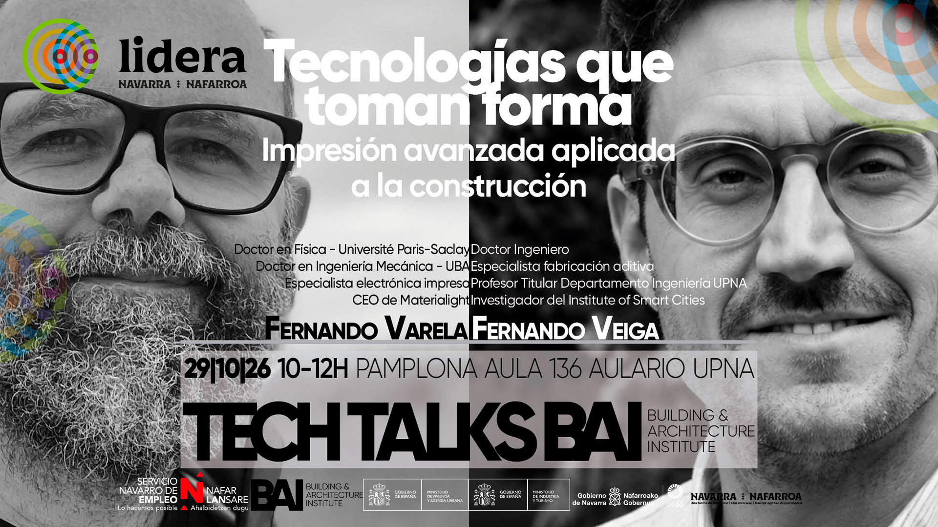 TECH TALKS BAI: Tecnologías que toman forma. Impresión avanzada aplicada a la construcción