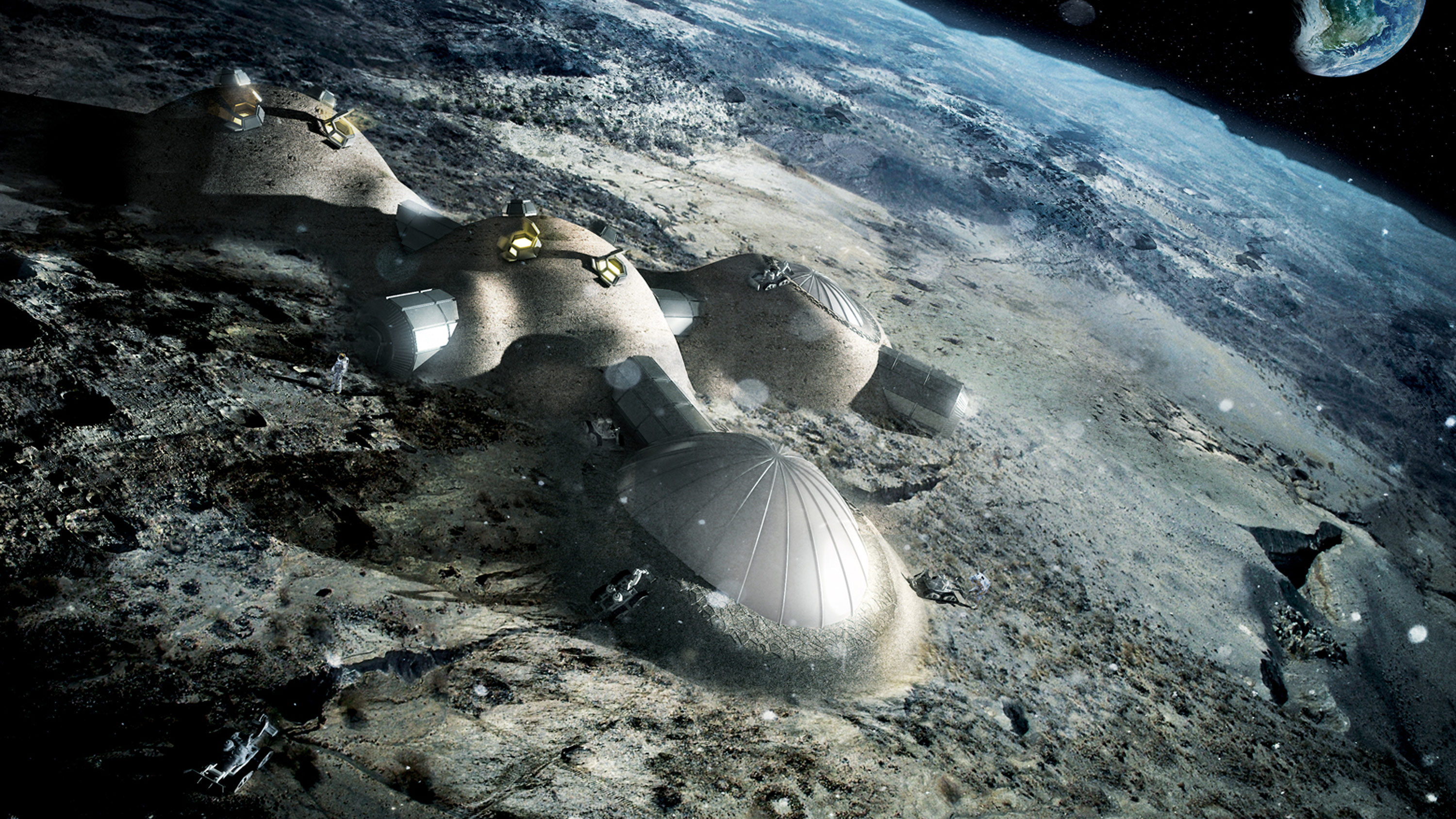 Habitable Lunar Settlements Study, South Pole