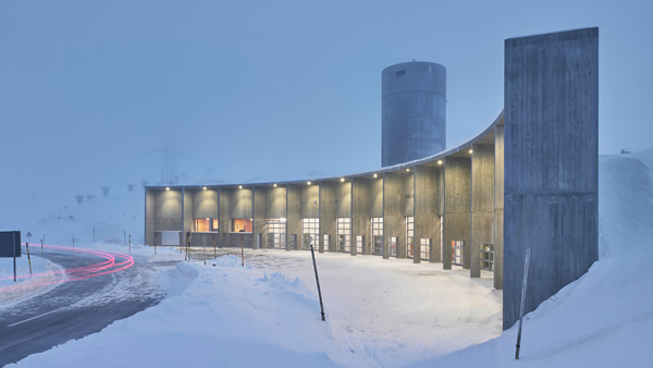 Bernina Pass Maintenance Base in Grisons