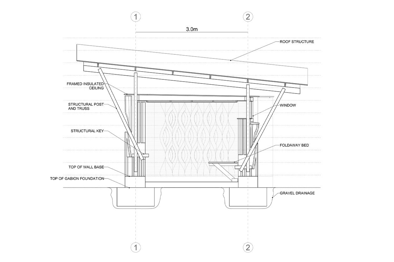 Prototipo de vivienda realizada con tierra y una impresora 3D
