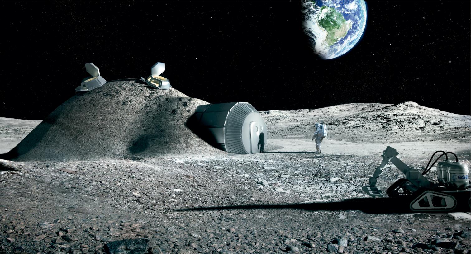 Estudio sobre asentamientos en la Luna, Polo Sur