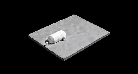 Estudio sobre asentamientos en la Luna, Polo Sur