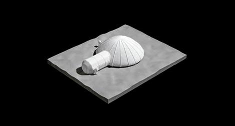 Estudio sobre asentamientos en la Luna, Polo Sur
