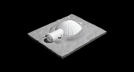 Estudio sobre asentamientos en la Luna, Polo Sur