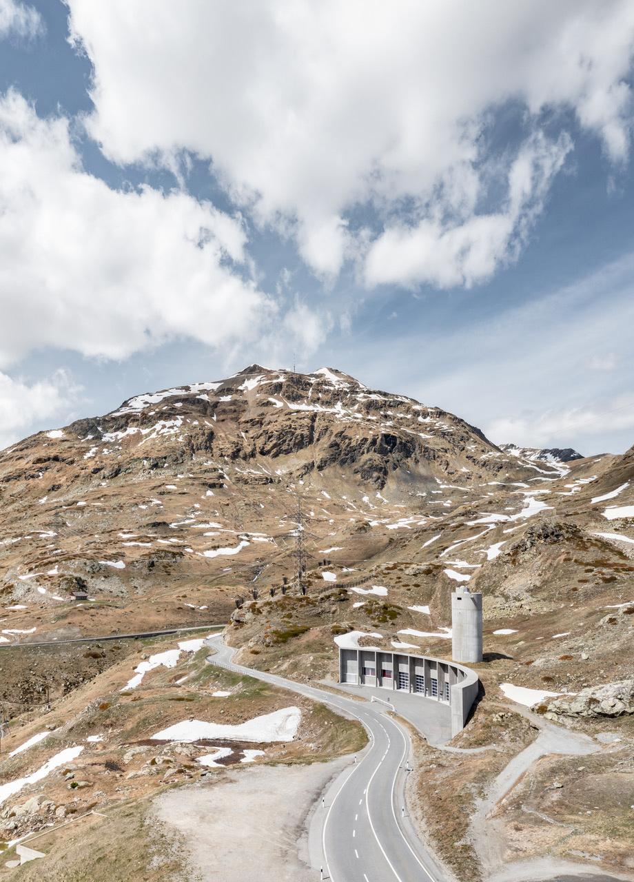 Bernina Pass Maintenance Base in Grisons (Switzerland)