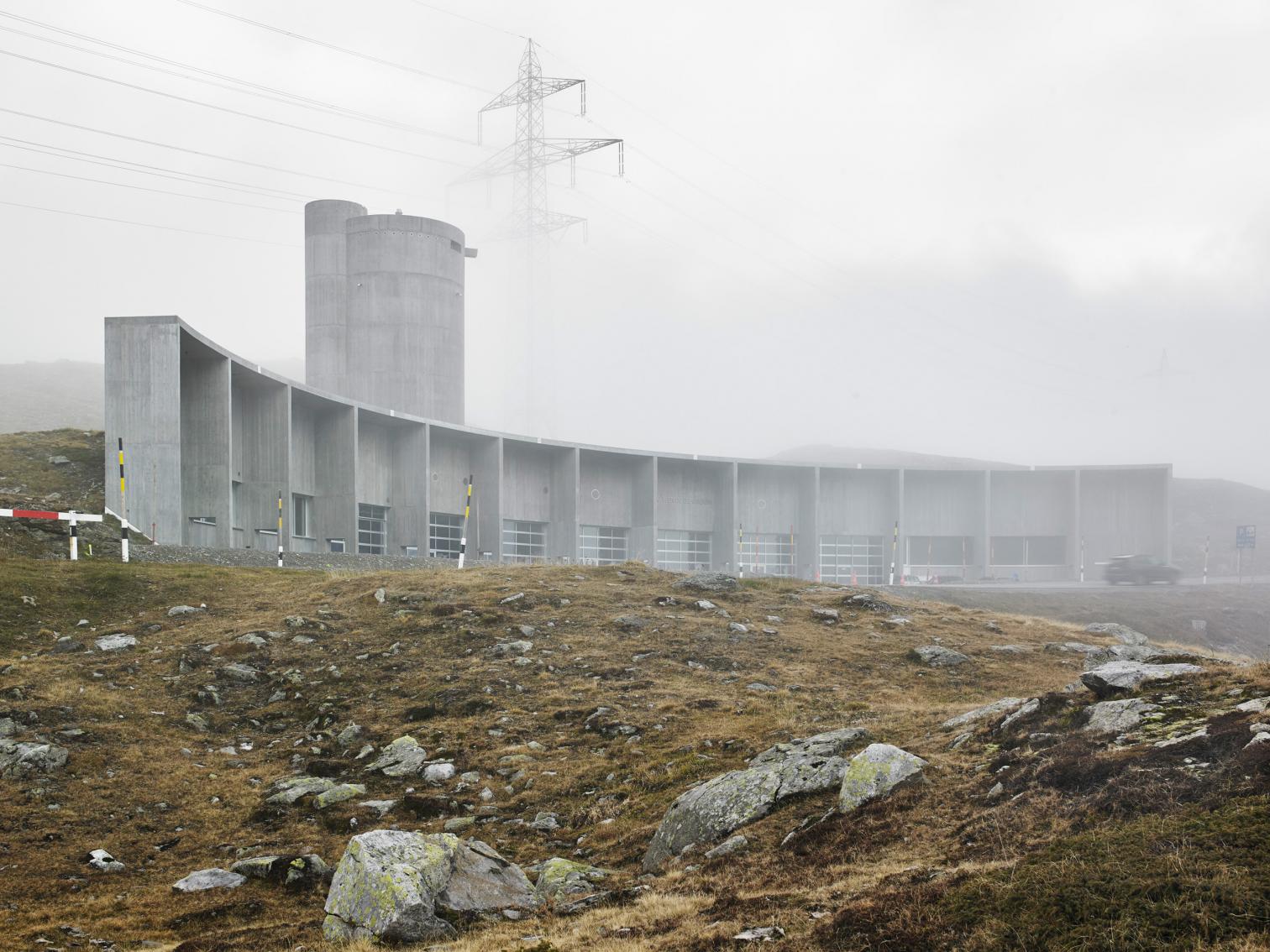 Bernina Pass Maintenance Base in Grisons (Switzerland)